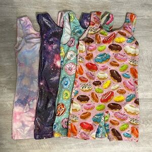 Bundle of 4 Gymnastics Leotards